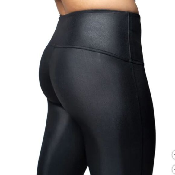 JANE and BLEECKER Women's soft stretch Faux Leather Legging, black  S (1222) - Picture 12 of 12